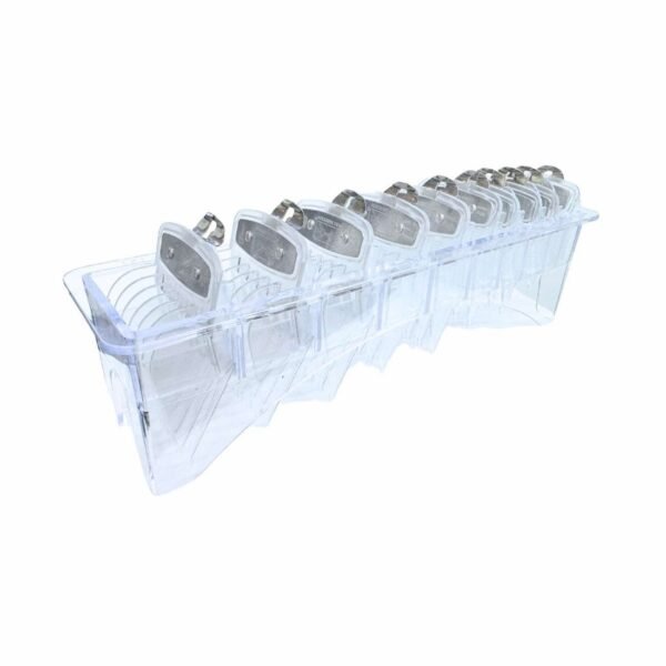 Kit parabarberos guías premium transparente x10 mas base