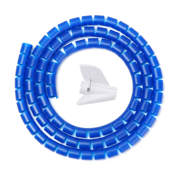 Espiral para maquina de cable azul