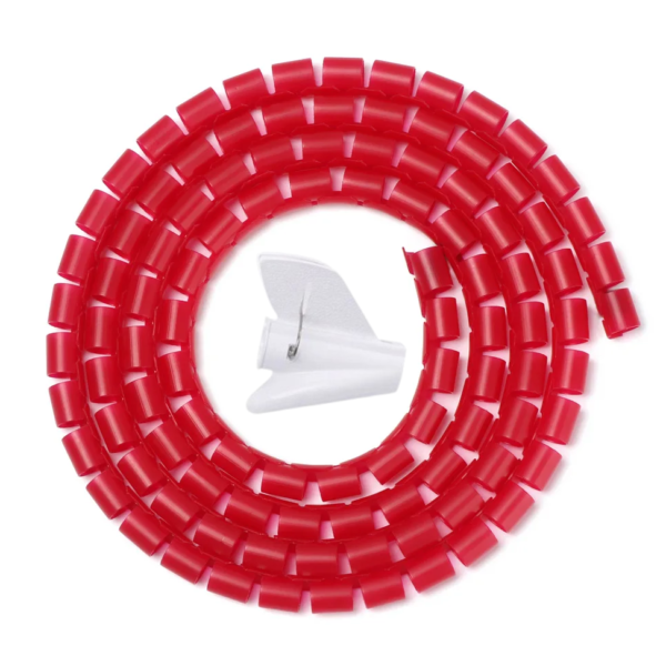 Espiral para maquina de cable rojo