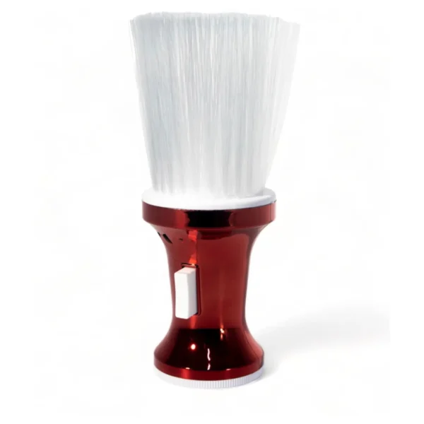 Brocha talquera metalizada roja