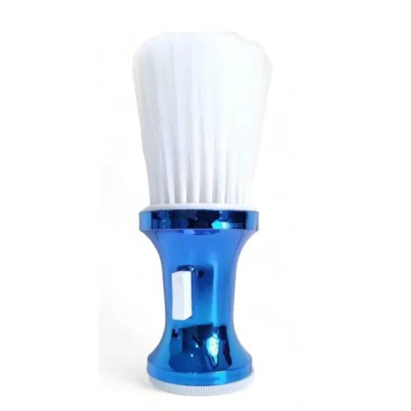 Brocha talquera metalizada azul
