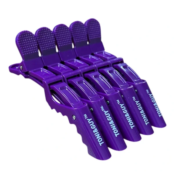 Pinza cocodrilo tony&guy x5und morada