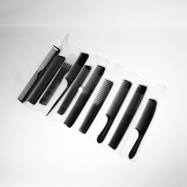 Kit de peinetas carbono x10 pcs