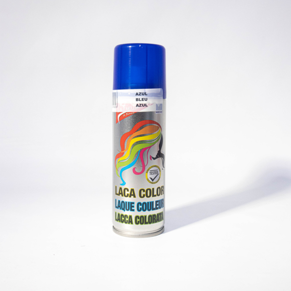 Laca de colores azul oscuro