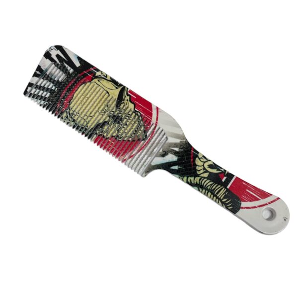 Peineta estampada calavera