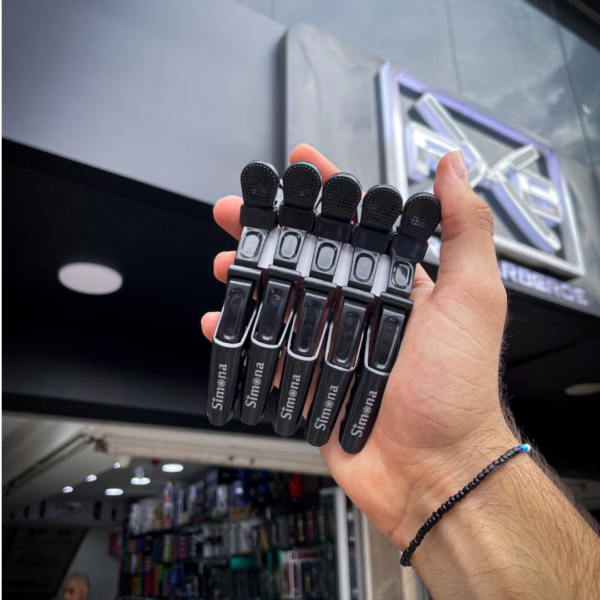 Pinza cocodrilo Simona x5und negra