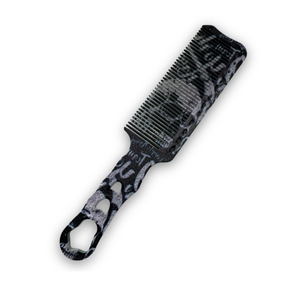Peineta barber estampada (calavera)