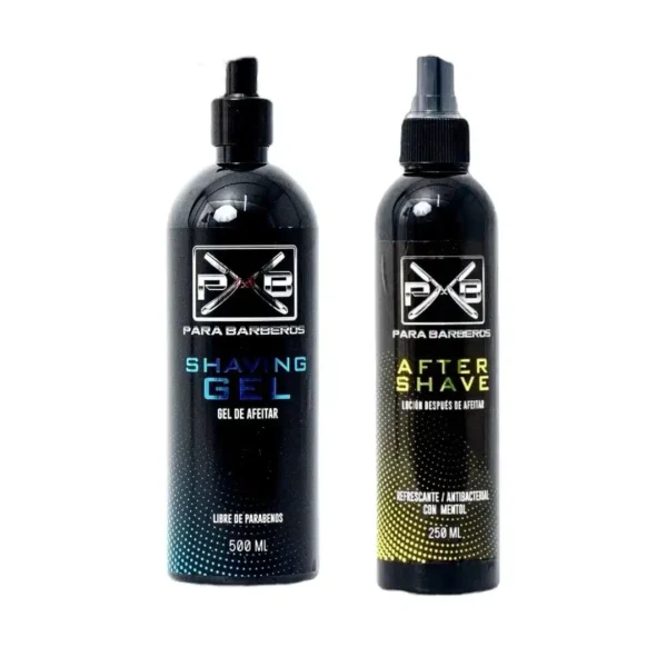 Combo parabarberos shaving gel x500 + after shave x250