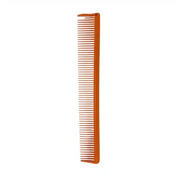 Peineta recta plastica naranja