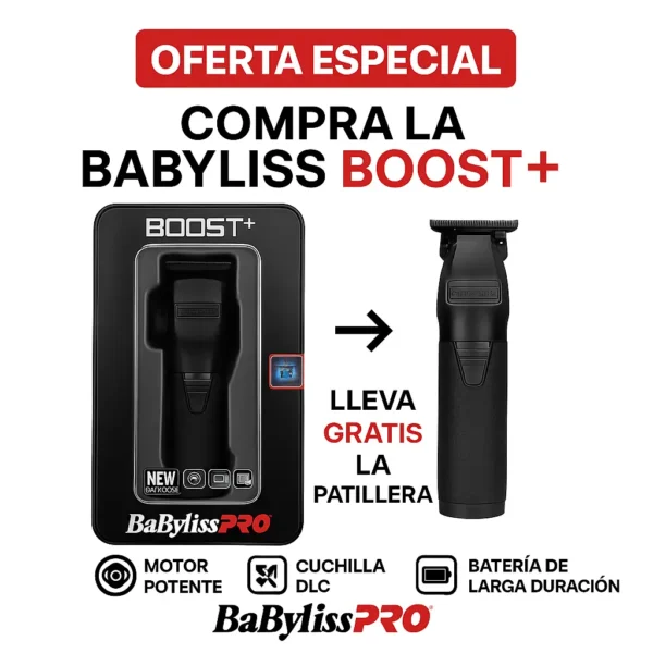 Combo maquina Babyliss boost gratis patillera Babyliss boost