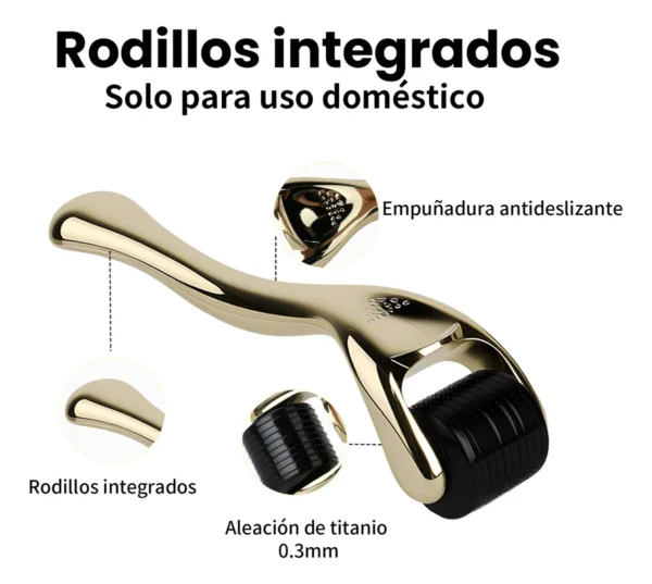 Dermaroller premium dorado pb-1313 - Imagen 2