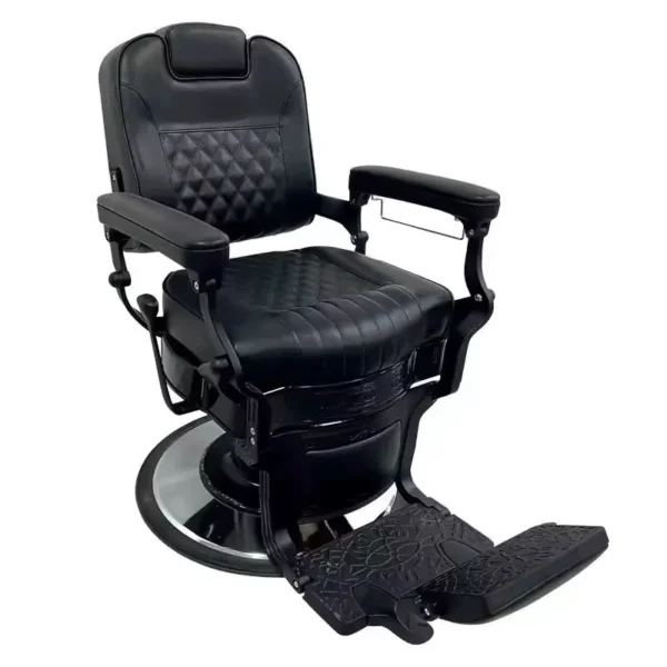 Silla de barberia clasica negra