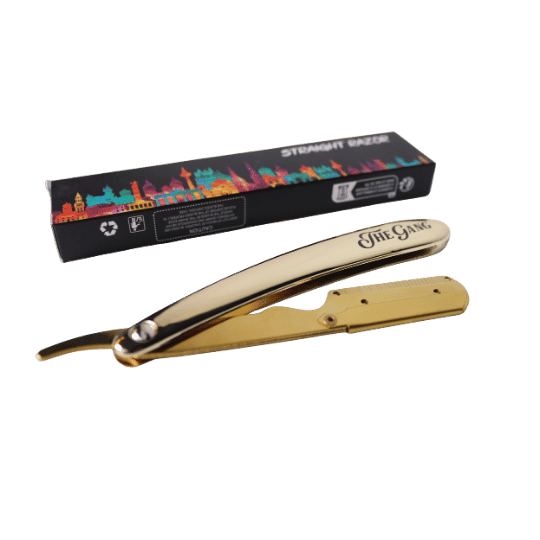 Navaja Barbera Profesional The Gan TG-014D Dorada