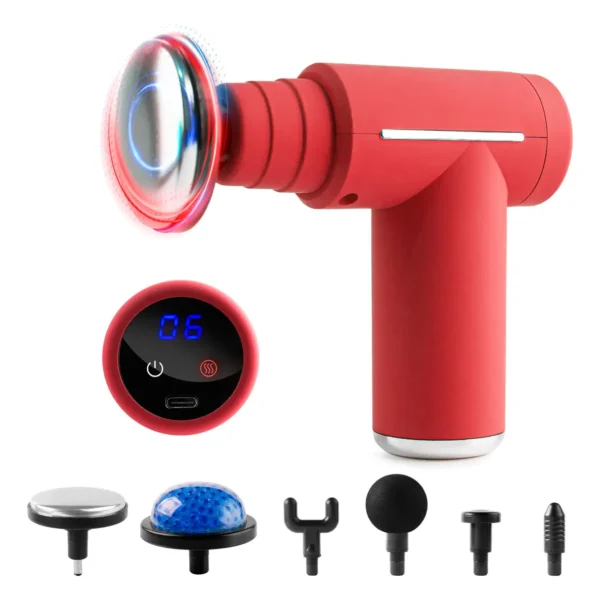 Masajeador muscular hot compress Rojo