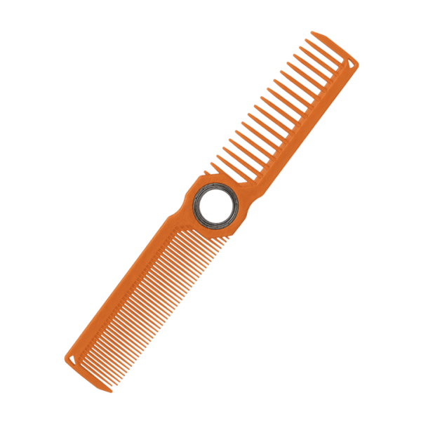 Peineta Profesional Giratoria 360° de Doble Dentado Naranja PB 1343